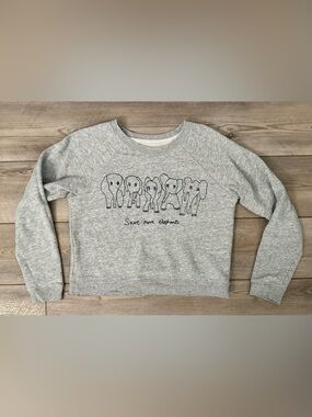 J crew ‘save more elephants’ sweatshirt